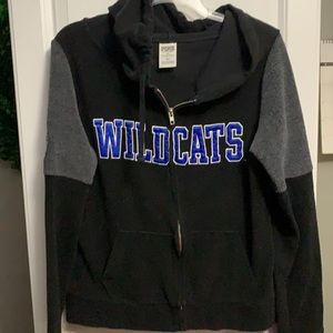 Pink 1/4 zip Wildcats fleece